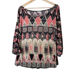LAmadei by d.p. Altamonte Y2K boho chic flowy gypsy top